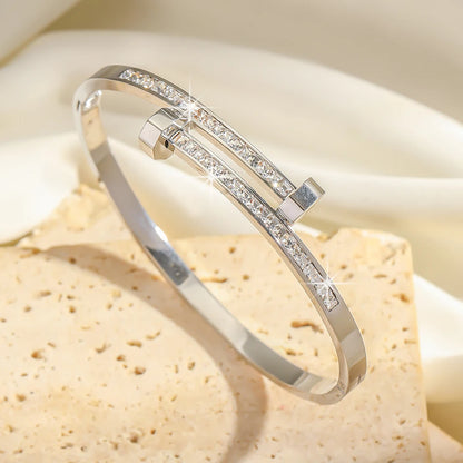 Diamond Nail Bracelet